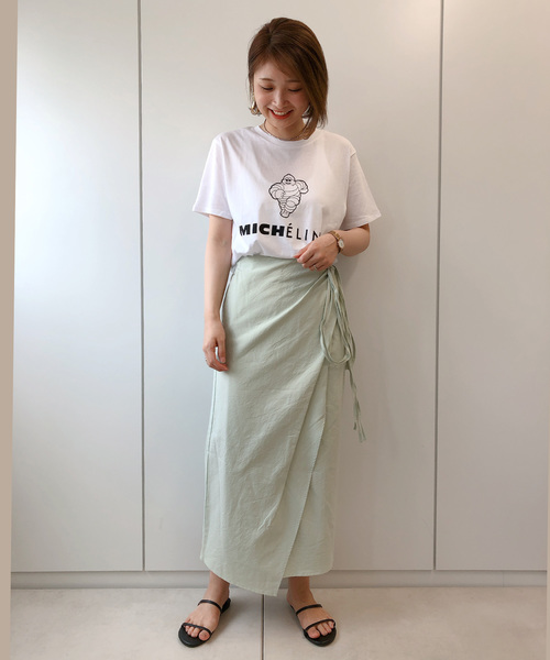 DouDou（ドゥドゥ）の「ラップリボンスカート（スカート・レディース・ホワイト系その他/ベージュ/ミント・FREE）」の21枚目の写真