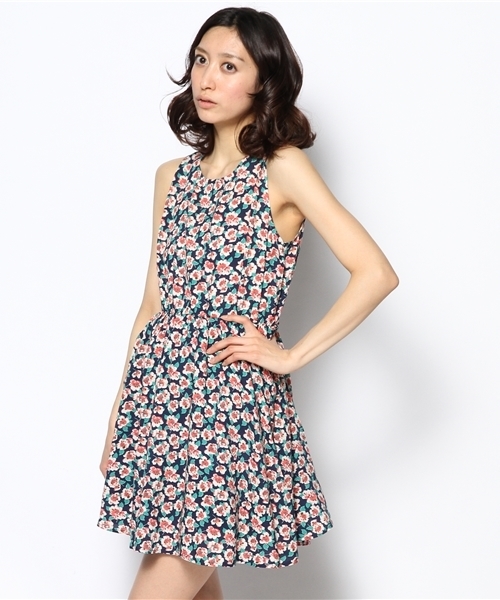 CIAOPANIC（チャオパニック）の「【Ciaopanic】大花ノースリーブOP（ワンピース・レディース・ネイビー/レッド/グリーン・FREE）」の13枚目の写真