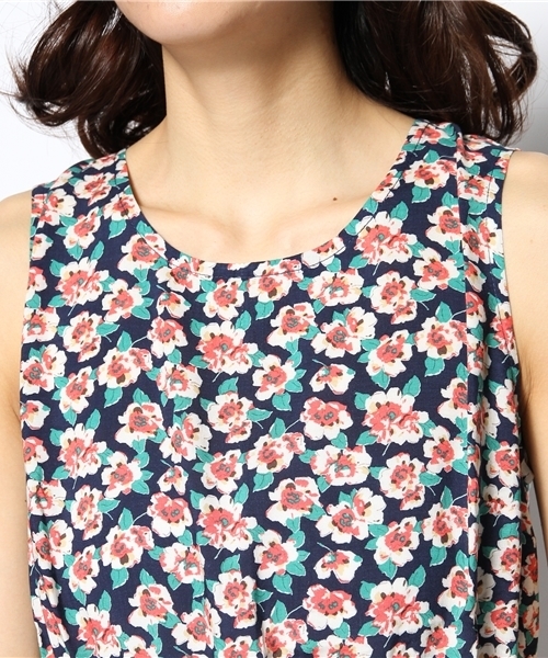 CIAOPANIC（チャオパニック）の「【Ciaopanic】大花ノースリーブOP（ワンピース・レディース・ネイビー/レッド/グリーン・FREE）」の8枚目の写真