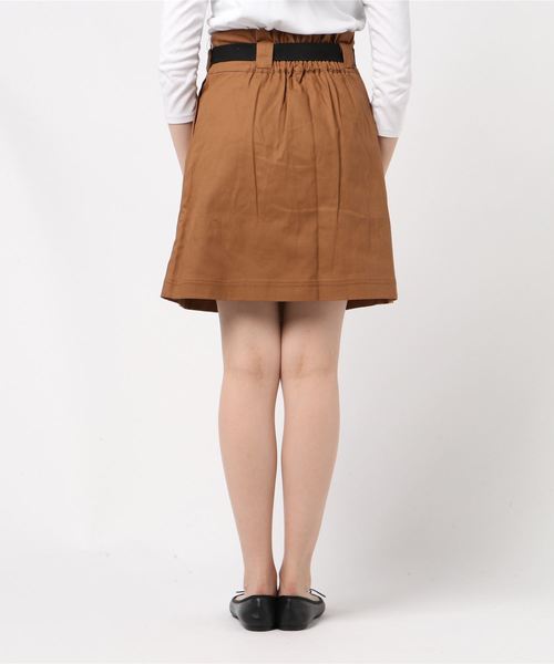 STYLEBLOCK(スタイルブロック)の「綿ヘリンボーンベルト付きミニスカート(スカート・レディース・ベージュ/カーキ/ブラック/キャメル・M)」の6枚目の写真