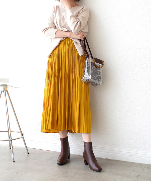 AmiAmi（アミアミ）の「スクエアトゥ異素材切り替えショートブーツ（ブーツ・レディース・ブラック/ダークブラウン/ベージュ/アイボリー・LL/S/M/L）」の13枚目の写真