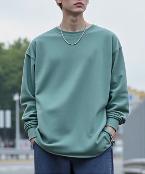 United Athle（ユナイテッドアスレ）の「累計販売2万枚突破！【United Athle】premium cotton rib long sleeve t-shirt /  プレミアム コットン リブロングスリーブTシャツ ベーシック ロンT 5011（Tシャツ/カットソー・レディース・ホワイト/ブラック/ネイビー/グレー/グリーン/ベビーピンク/アッシュグレー/ベージュ/ライトグリーン/ラベンダー/アッシュ/ナチュラル/スミクロ/ロイヤルブルー/ダークパープル/ライトブルー/バーガンディー/キャメル/レッド/スモーキーグリーン系/ワイン/エメラルド/ライトオリーブ/ダークブラウン/スモークピンク/スモーキーグリーン系2/イエロー系その他2・S/M/L/XL/XS/XXL）」の15枚目の写真