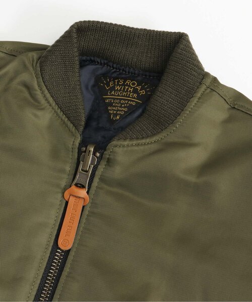 BREEZE（ブリーズ）の「/リバーシブルMA-1（MA-1・キッズ・ブラック/カーキ・80/90/100/110/120/130/140）」の15枚目の写真