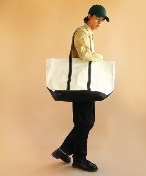 L.L.Bean（エルエルビーン）の「【 L.L.Bean / エルエルビーン 】CANVAS TOTE BAG LARGE / キャンバス トートバッグ ラージ　Handles/Long（トートバッグ・レディース・ブラック/ネイビー/ブラウン/レッド・LARGE）」の9枚目の写真