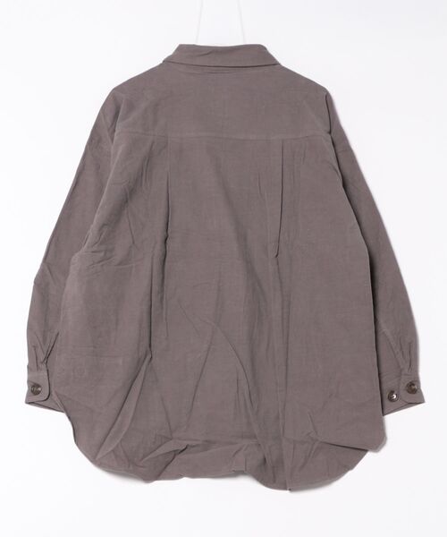 STYLEBLOCK（スタイルブロック）の「コーデュロイビッグシルエットCPOジャケット（ミリタリージャケット・レディース・グレー/ベージュ/ブラウン/ライトベージュ・M）」の5枚目の写真