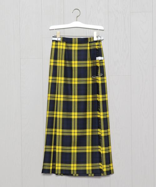 O'NEIL of DUBLIN(オニールオブダブリン)の「<O'NEIL of DUBLIN>CLASSIC MAXI KNIT EXTRA BELT SKIRT/スカート ◆(スカート・レディース・イエロー/ブラック/レッド・10/8)」の3枚目の写真