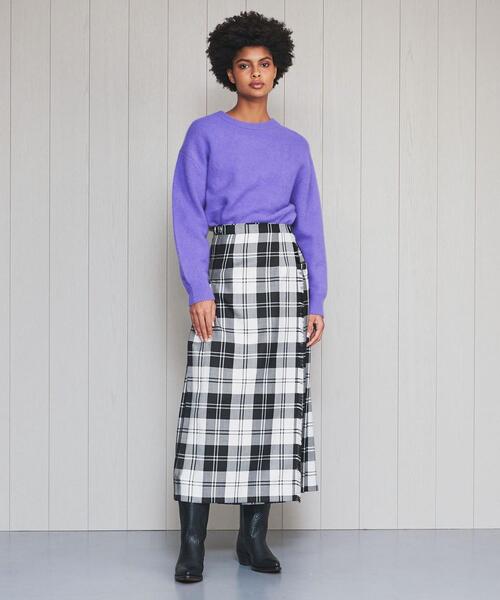 O'NEIL of DUBLIN(オニールオブダブリン)の「<O'NEIL of DUBLIN>CLASSIC MAXI KNIT EXTRA BELT SKIRT/スカート ◆(スカート・レディース・イエロー/ブラック/レッド・10/8)」の8枚目の写真