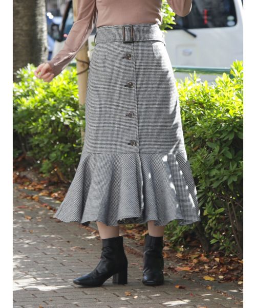 dazzlin（ダズリン）の「ペプラムマーメイドスカート（スカート・レディース・グレー/ピンク/グリーン/ブラウン/その他1・SMALL/MEDIUM）」の5枚目の写真