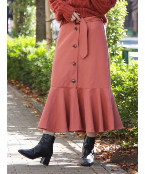 dazzlin（ダズリン）の「ペプラムマーメイドスカート（スカート・レディース・グレー/ピンク/グリーン/ブラウン/その他1・SMALL/MEDIUM）」の4枚目の写真