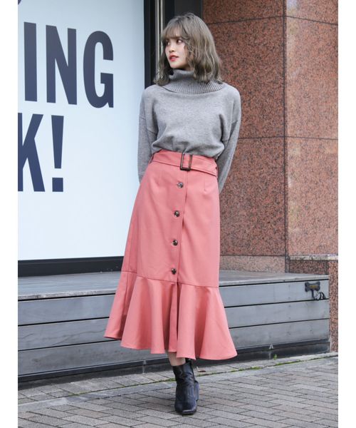 dazzlin（ダズリン）の「ペプラムマーメイドスカート（スカート・レディース・グレー/ピンク/グリーン/ブラウン/その他1・SMALL/MEDIUM）」の12枚目の写真