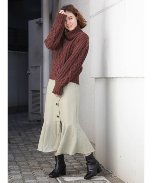 dazzlin（ダズリン）の「ペプラムマーメイドスカート（スカート・レディース・グレー/ピンク/グリーン/ブラウン/その他1・SMALL/MEDIUM）」の22枚目の写真