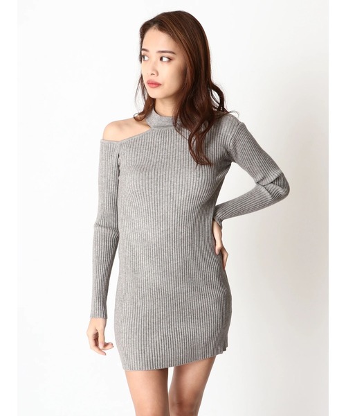 Duras デュラス の ワンショルダーミニタイトワンピース ワンピース Wear