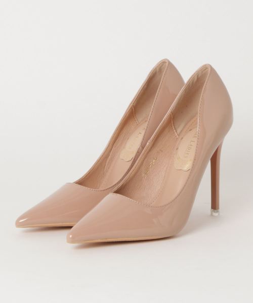NT レディース パンプス 23.5㎝ ベージュ【EE70R-TS】ピンヒール 中古・古着通販】DIANA (ダイアナ) ピンヒールエナメルパンプス
