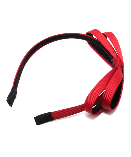 ROSE BUD（ローズバッド）の「(LL ACCESSORIES)3JSD010 HAIR ACCE RIBBON KATYUSHA（カチューシャ・レディース・ブラック/ダークブルー/グリーン/レッド・ONE SIZE）」の4枚目の写真