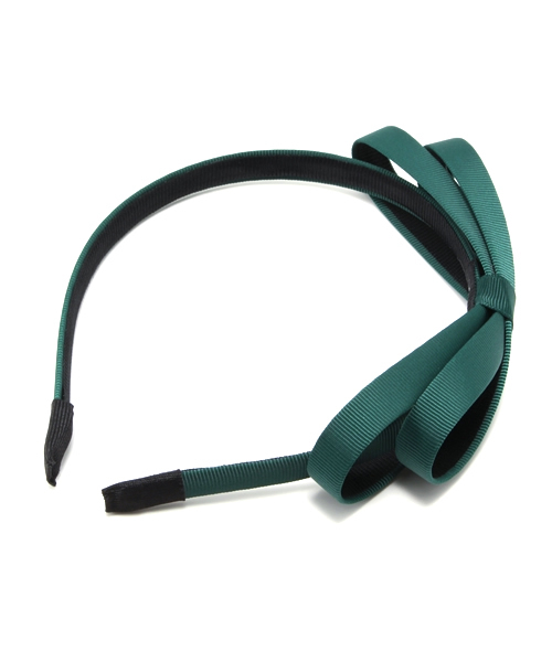 ROSE BUD（ローズバッド）の「(LL ACCESSORIES)3JSD010 HAIR ACCE RIBBON KATYUSHA（カチューシャ・レディース・ブラック/ダークブルー/グリーン/レッド・ONE SIZE）」の3枚目の写真