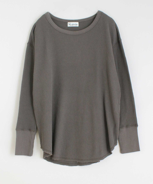 RNA-N(アールエヌエーエヌ)の「M1377 21OEワッフルプルオーバー(Tシャツ/カットソー・レディース・スミクロ/キナリ/ターメリック・MEDIUM)」の3枚目の写真