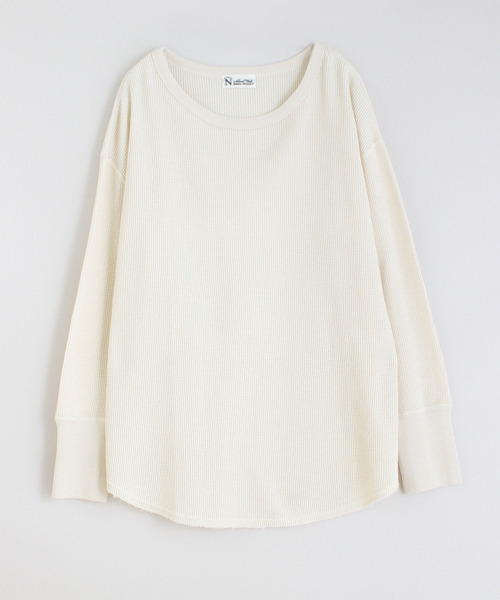 RNA-N(アールエヌエーエヌ)の「M1377 21OEワッフルプルオーバー(Tシャツ/カットソー・レディース・スミクロ/キナリ/ターメリック・MEDIUM)」の2枚目の写真