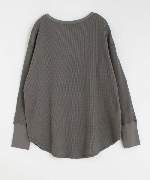 RNA-N(アールエヌエーエヌ)の「M1377 21OEワッフルプルオーバー(Tシャツ/カットソー・レディース・スミクロ/キナリ/ターメリック・MEDIUM)」の8枚目の写真