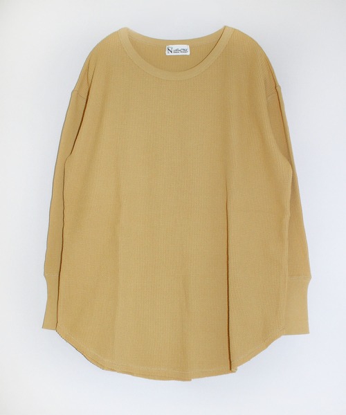 RNA-N(アールエヌエーエヌ)の「M1377 21OEワッフルプルオーバー(Tシャツ/カットソー・レディース・スミクロ/キナリ/ターメリック・MEDIUM)」の11枚目の写真