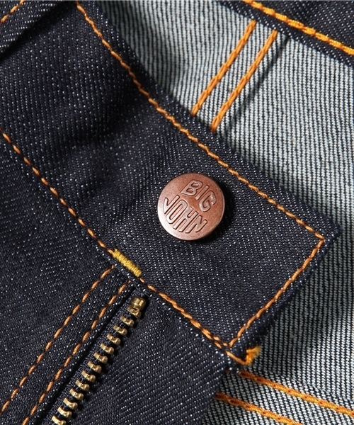 Big John（ビッグジョン）の「BIG JOHN / ニードルレッグ リジット（デニムパンツ・メンズ・インディゴブルー・30inch/28inch/32inch）」の11枚目の写真