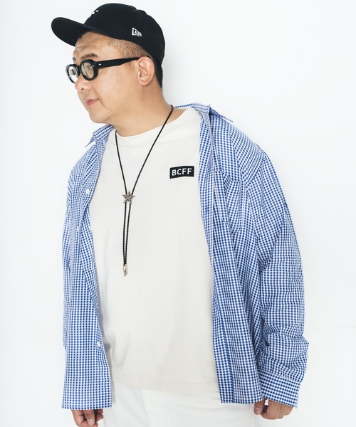 BUCCA 44（ブッカフォーティーフォー）の「【BUCCA 44】ギンガムチェックシャツ（シャツ/ブラウス・メンズ・レッド系その他2/ブルー系その他2・LARGE/XX-LARGE/XXX-LARGE/X-LARGE/MEDIUM）」の3枚目の写真