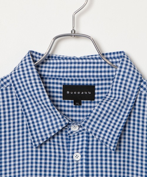 BUCCA 44（ブッカフォーティーフォー）の「【BUCCA 44】ギンガムチェックシャツ（シャツ/ブラウス・メンズ・レッド系その他2/ブルー系その他2・LARGE/XX-LARGE/XXX-LARGE/X-LARGE/MEDIUM）」の8枚目の写真