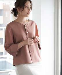 ROPE' PICNIC（ロペピクニック）の「【WEB限定カラー:ブラック、ラベンダー】【2WAY】袖シアーブラウス（シャツ/ブラウス）」