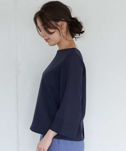 ROPE' PICNIC（ロペピクニック）の「【WEB限定カラー:ブラック、ラベンダー】【2WAY】袖シアーブラウス（シャツ/ブラウス・レディース・ピンク系その他2/カーキ/ブラック/ネイビー/オフホワイト/ダークラベンダー・38/40）」の16枚目の写真