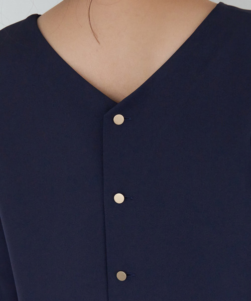 ROPE' PICNIC（ロペピクニック）の「【WEB限定カラー:ブラック、ラベンダー】【2WAY】袖シアーブラウス（シャツ/ブラウス・レディース・ピンク系その他2/カーキ/ブラック/ネイビー/オフホワイト/ダークラベンダー・38/40）」の12枚目の写真