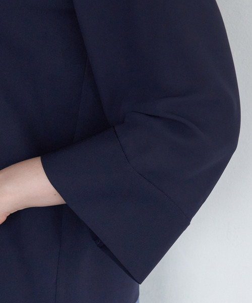 ROPE' PICNIC（ロペピクニック）の「【WEB限定カラー:ブラック、ラベンダー】【2WAY】袖シアーブラウス（シャツ/ブラウス・レディース・ピンク系その他2/カーキ/ブラック/ネイビー/オフホワイト/ダークラベンダー・38/40）」の13枚目の写真