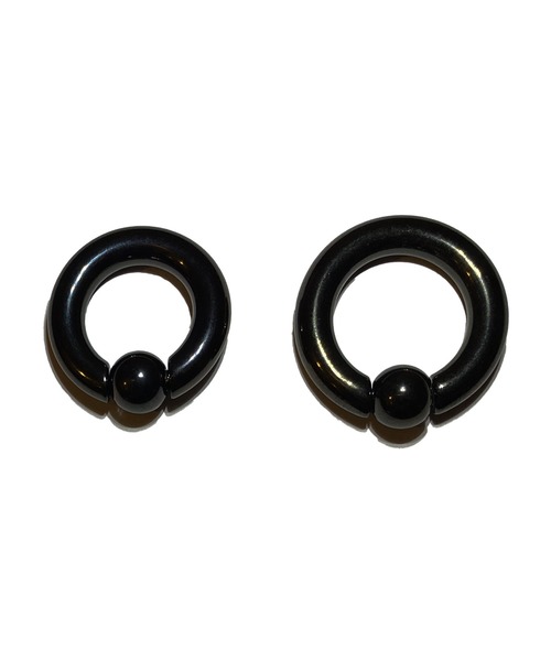 MORPH(モルフ)の「MORPH モルフ CBR ボディーピアス 4ゲージ 14mm~16mm(ピアス(片耳用)・メンズ・ブラック・14/16)」の3枚目の写真