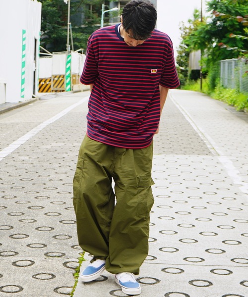 BEN DAVIS（ベンデイビス）の「《BEN DAVIS》border pocket Tee（Tシャツ/カットソー・メンズ・ホワイト×ネイビー/ブルー系その他2・SMALL/MEDIUM/LARGE）」の4枚目の写真