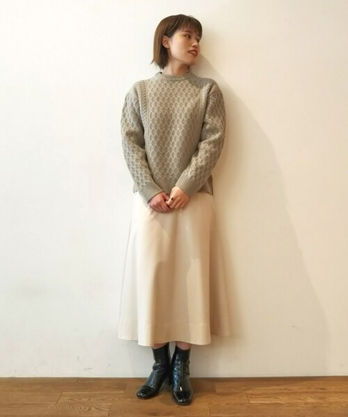 【新品タグ付・定価19,600円】ドレステリア　イエローコットンスカート D06415EW01253_fw_thumbM.jpg