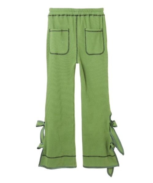 Candy Stripper（キャンディストリッパー）の「PRECOCIOUS RIBBON RIB パンツ（その他パンツ・レディース・ブラック/グリーン/アイボリー・2）」の6枚目の写真