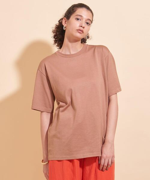 AURALEE ブラウン Tシャツ 半袖 オーラリー AURALEE Tシャツ カットソー 半袖 無地 1 S 茶