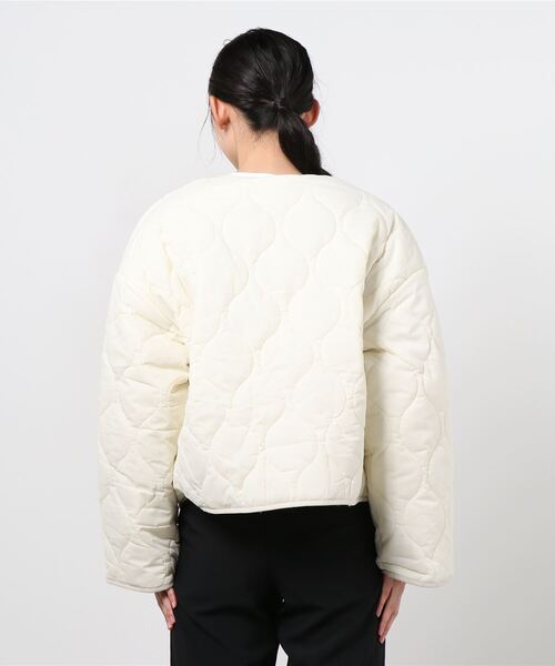DING（ディング）の「DING/裏ボアキルティングジャケット（ブルゾン・レディース・オフホワイト/ベージュ・FREE）」の21枚目の写真