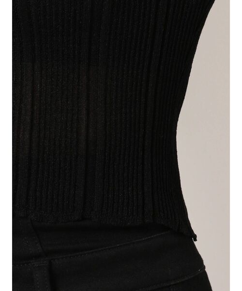 EMODA（エモダ）の「ワイドスクエアリブニット（ニット/セーター・レディース・ライトブルー/ブラック/ベージュ・FREE）」の18枚目の写真