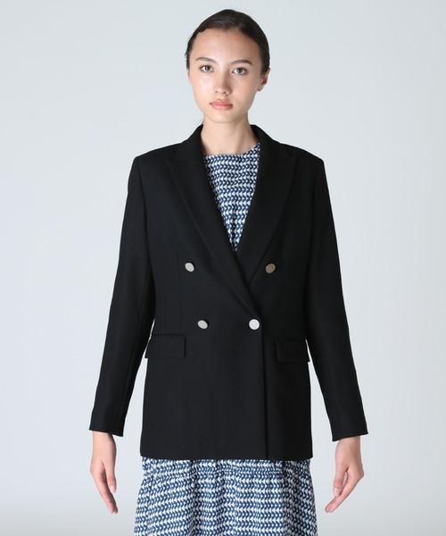 INED（イネド）の「ダブルブレストジャケット（テーラードジャケット・レディース・ブラック/カーキ・11号/9号/7号）」の12枚目の写真