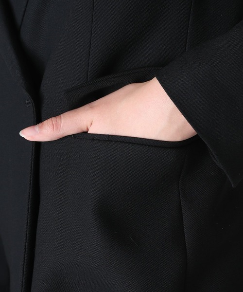 INED（イネド）の「ダブルブレストジャケット（テーラードジャケット・レディース・ブラック/カーキ・11号/9号/7号）」の15枚目の写真