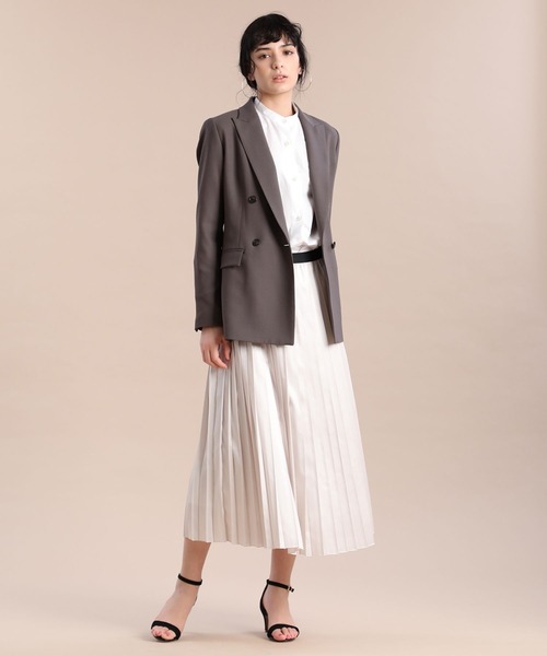 INED（イネド）の「ダブルブレストジャケット（テーラードジャケット・レディース・ブラック/カーキ・11号/9号/7号）」の22枚目の写真