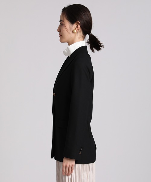 INED（イネド）の「ダブルブレストジャケット（テーラードジャケット・レディース・ブラック/カーキ・11号/9号/7号）」の4枚目の写真