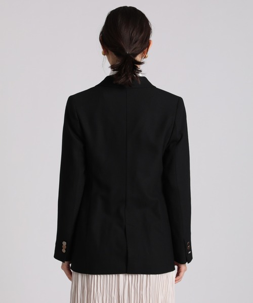 INED（イネド）の「ダブルブレストジャケット（テーラードジャケット・レディース・ブラック/カーキ・11号/9号/7号）」の5枚目の写真