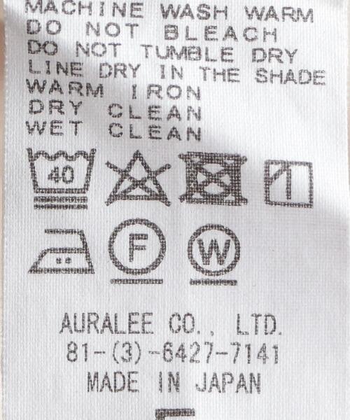 AURALEE（オーラリー）の「＜AURALEE（オーラリー）＞ コットンリネン スタンドアップ Tシャツ■■■（Tシャツ/カットソー・メンズ・ナチュラル・3/4/5）」の11枚目の写真