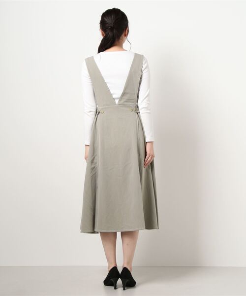 179/WG（イチナナキュウダブルジー）の「2WAYジャンパースカート（ジャンパースカート・レディース・グリーン/ライトグレー/ブラック・MEDIUM）」の6枚目の写真