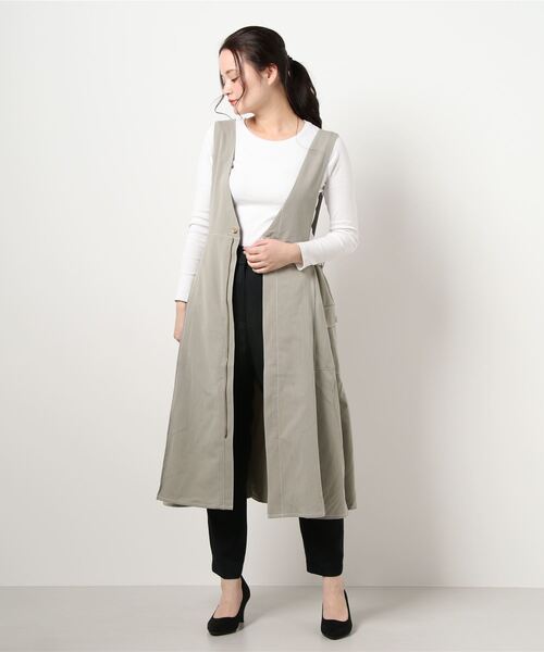 179/WG（イチナナキュウダブルジー）の「2WAYジャンパースカート（ジャンパースカート・レディース・グリーン/ライトグレー/ブラック・MEDIUM）」の8枚目の写真