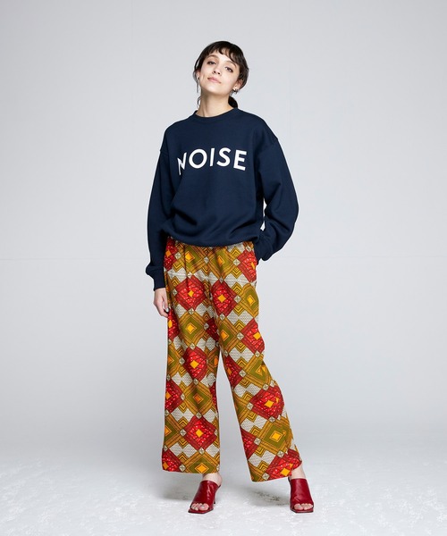 パンツ noise NOISE MAKER（ノイズメーカー）の「アフリカ柄スリットワイド