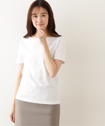 NATURAL BEAUTY BASIC | オーガニックコットンベーシックＴシャツ　ボートネック(Tシャツ/カットソー)
