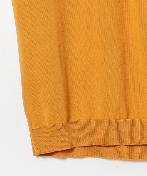 ROBERTO COLLINA（ロベルトコリーナ）の「ROBERTO COLLINA / ショートスリーブ ニットポロ（ポロシャツ・メンズ・ネイビー/イエロー系その他5・44/48/46）」の10枚目の写真