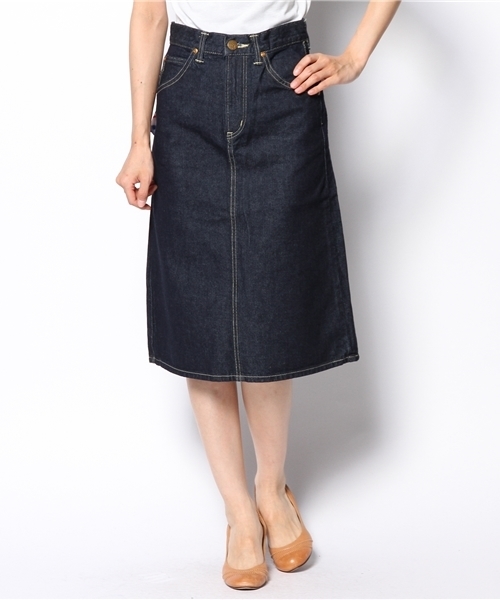 Another Edition（アナザーエディション）の「Leeスリムタイトスカート/ Lee SLIM TIGHT SK（デニムスカート・レディース・ネイビー・SMALL/X-SMALL）」の4枚目の写真