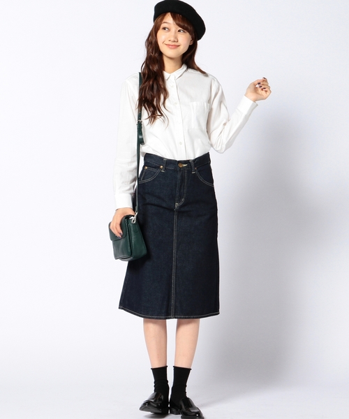 Another Edition（アナザーエディション）の「Leeスリムタイトスカート/ Lee SLIM TIGHT SK（デニムスカート・レディース・ネイビー・SMALL/X-SMALL）」の7枚目の写真